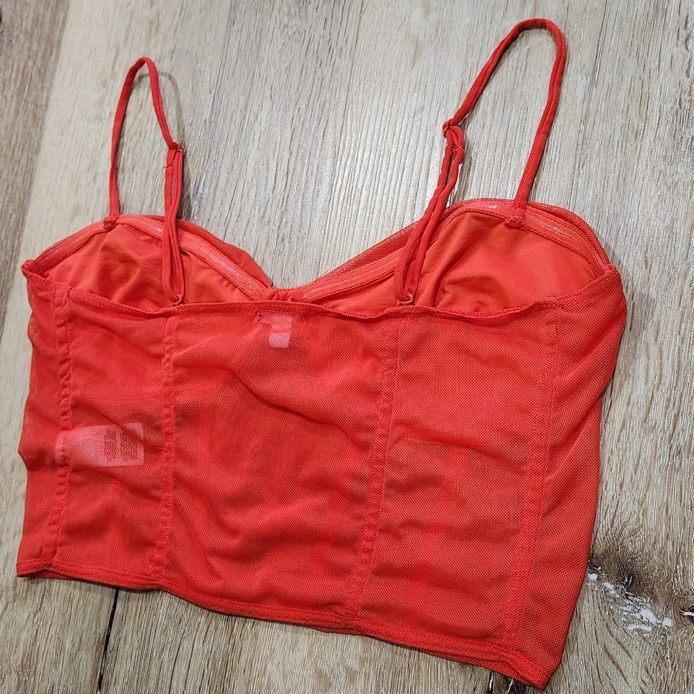 Orange crop top Size Large - Picture 4 of 11